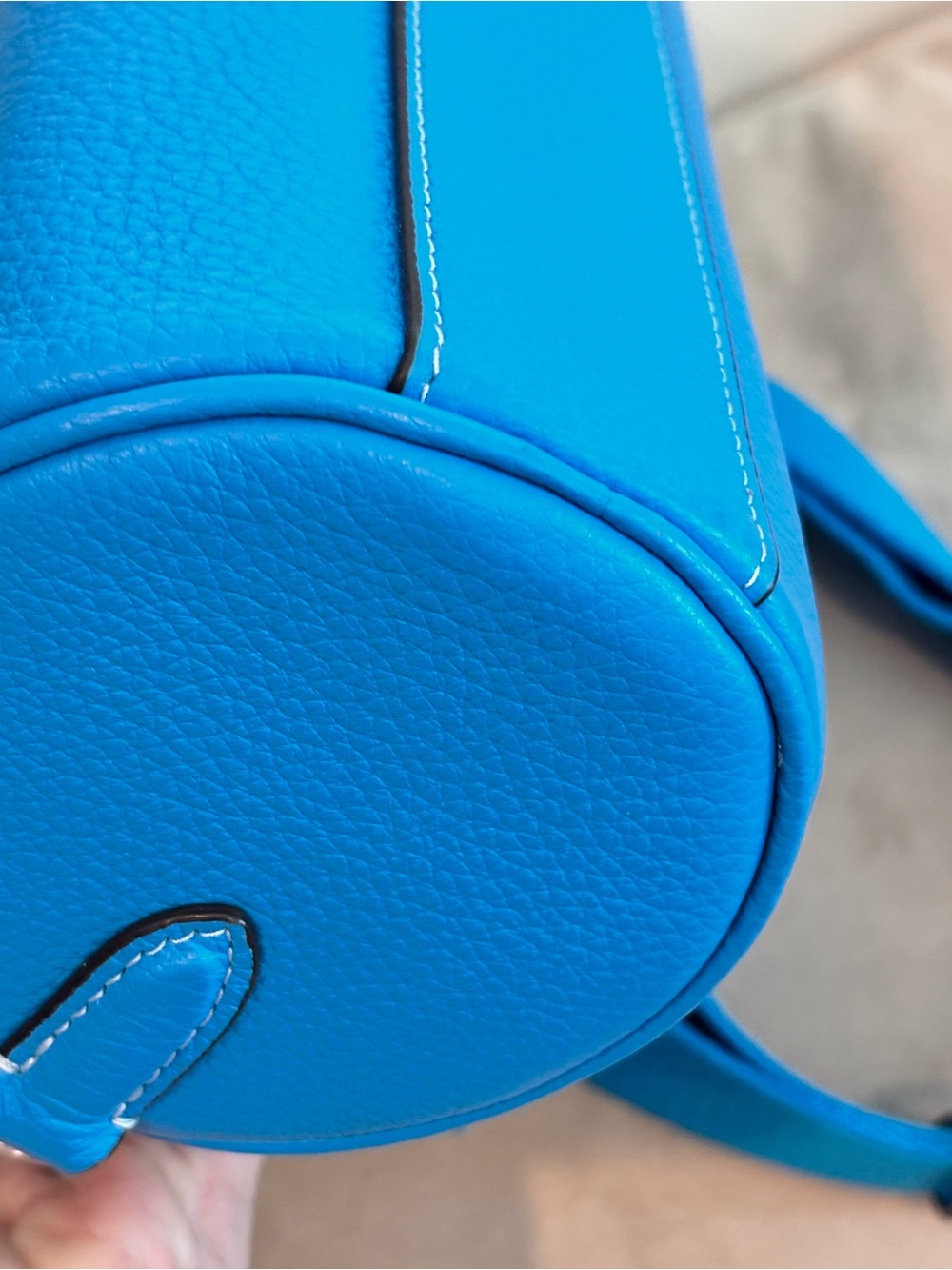 COACH Lacey “Electric Blue" Pebbled Leather Mini Crossbody Bag $398+ - Picture 10 of 16